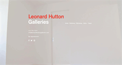 Desktop Screenshot of leonardhuttongalleries.com
