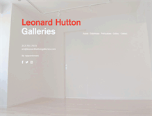 Tablet Screenshot of leonardhuttongalleries.com